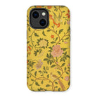 Sweet Summer - Painted Chinese Silk Iphone Case, 14 Plus / Matte, Floral Patterned Phone Case