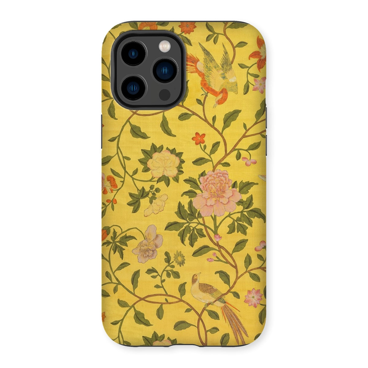 Sweet Summer - Painted Chinese Silk Iphone Case, 14 Pro Max / Matte, Kite-958880789, Floral Patterned Phone Case