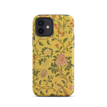 Sweet Summer - Painted Chinese Silk Phone Case Iphone 12 / Matte Floral Patterned Phone Case Sweet Summer, Iphone