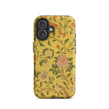 Sweet Summer - Painted Chinese Silk Phone Case Iphone 16 / Matte Floral Patterned Phone Case Sweet Summer, Iphone