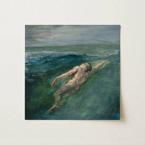 Swimmer - John La Farge Art Print / Canvas, 12x12’’ / 31x31cm / Unframed / no Border, Posters Prints & Visual Artwork, Toby Leon