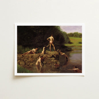 Swimming Hole - Thomas Eakins Art Print / Canvas, Captures, Robust Masculinity Prints