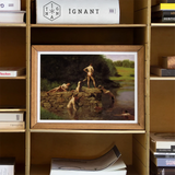Swimming Hole - Thomas Eakins Art Print / Canvas Framed Painting Swimmers Hole Summer Day Thomas Eakins, Swimming Captures, Robust