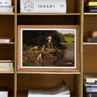 Swimming Hole - Thomas Eakins Art Print, Framed Painting Swimmers Hole Summer Day