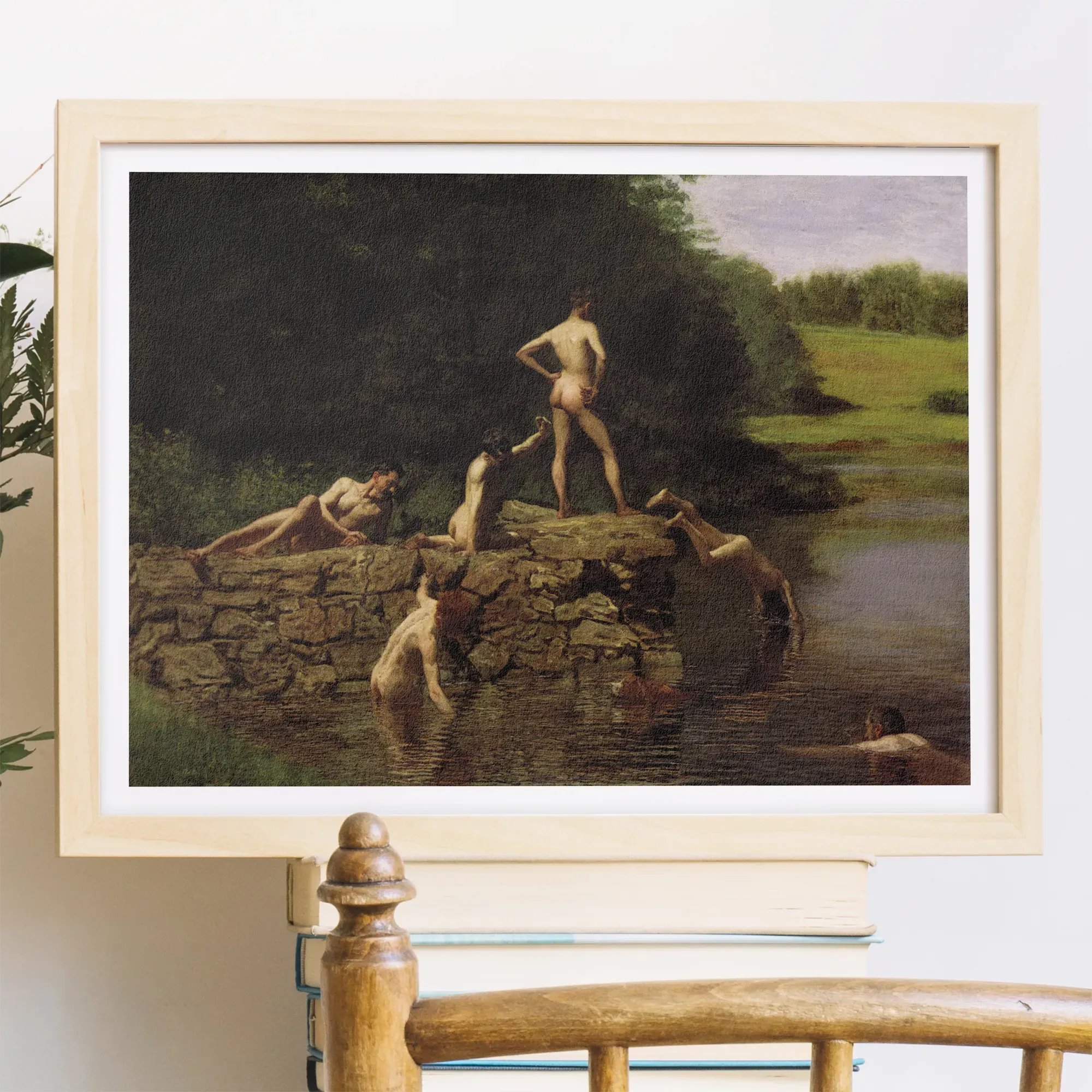Swimming Hole By Thomas Eakins Fine Art Print - Posters Prints & Visual Artwork - Aesthetic Art