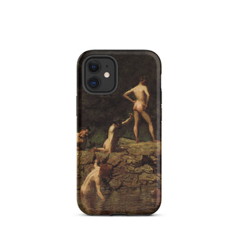 Swimming Hole - Thomas Eakins Iphone Case, 12 Mini / Matte, Phone Case Nude Figures