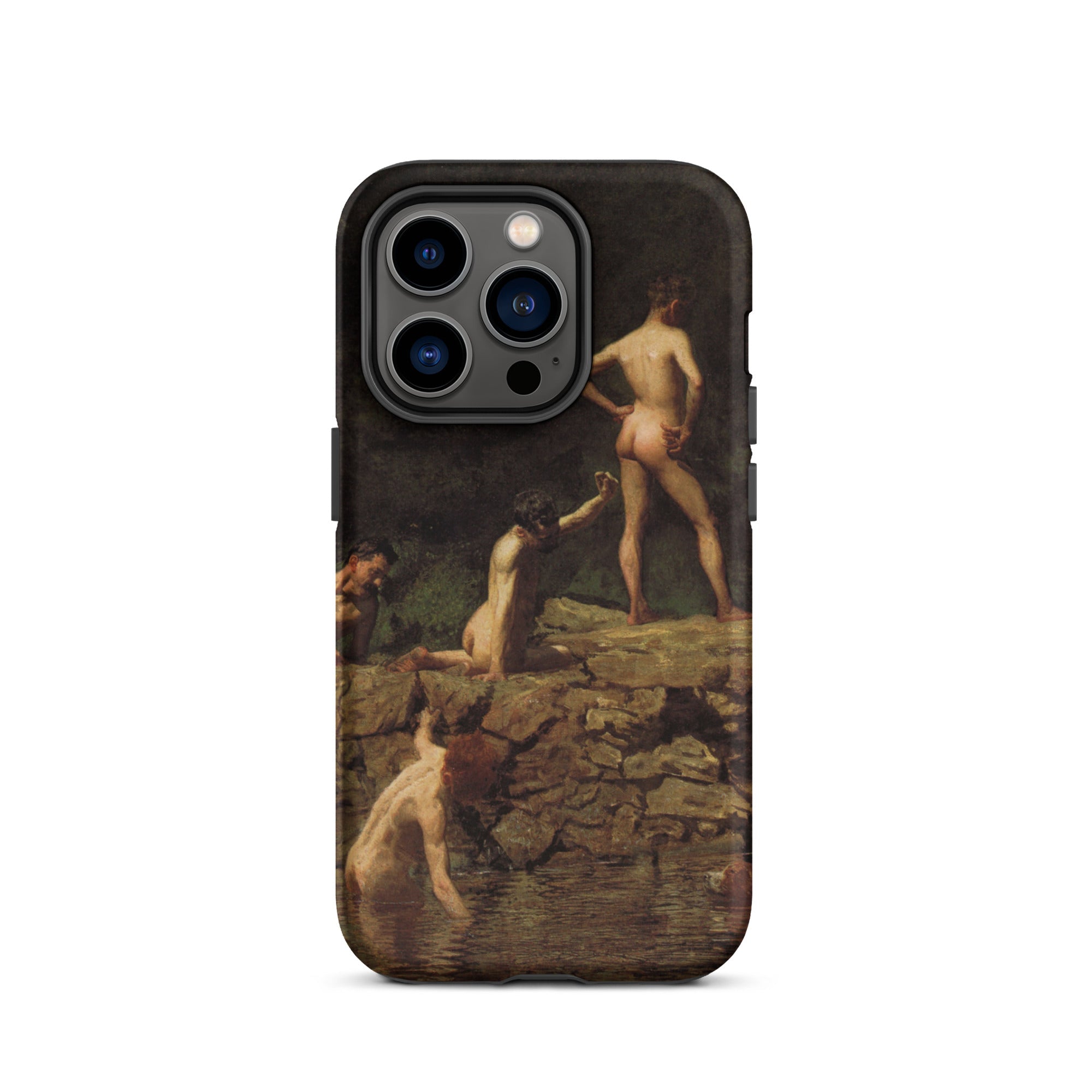 Swimming Hole Thomas Eakins Iphone Case, 14 Pro / Matte, Iphone Case Nude Figures Painting