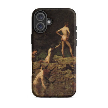 Swimming Hole - Thomas Eakins Iphone Case, 16 Plus / Matte, Phone Case Nude Figures