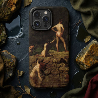 Swimming Hole - Thomas Eakins Phone Case, Mobile Cases, Toby Leon