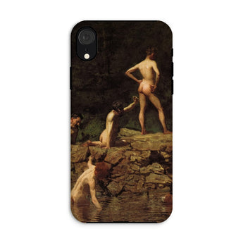 Swimming Hole - Thomas Eakins Iphone Case, Xr / Matte, Phone Case Classical Painting Nude Figures Body Water