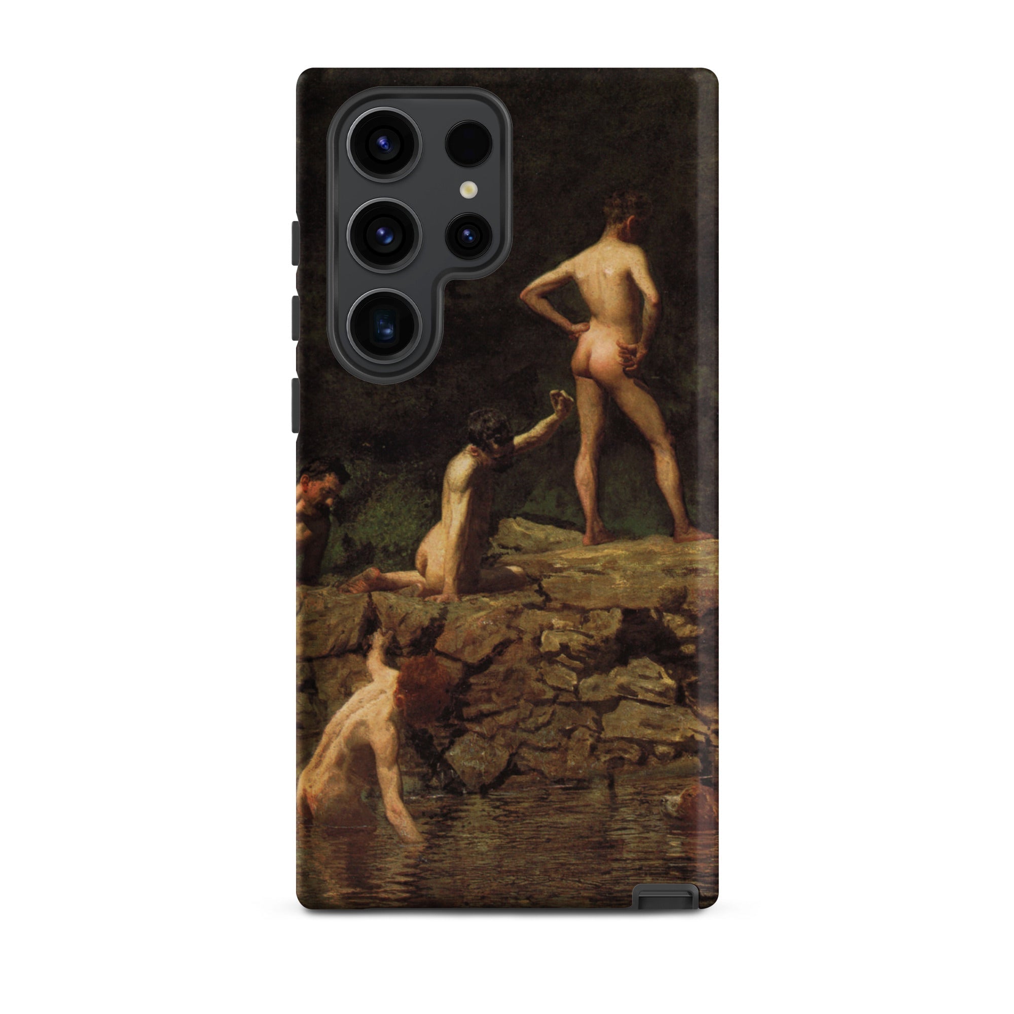 Swimming Hole Thomas Eakins Samsung Case, Galaxy S23 Ultra / Matte, Smartphone Case Classical Painting Nude Figures