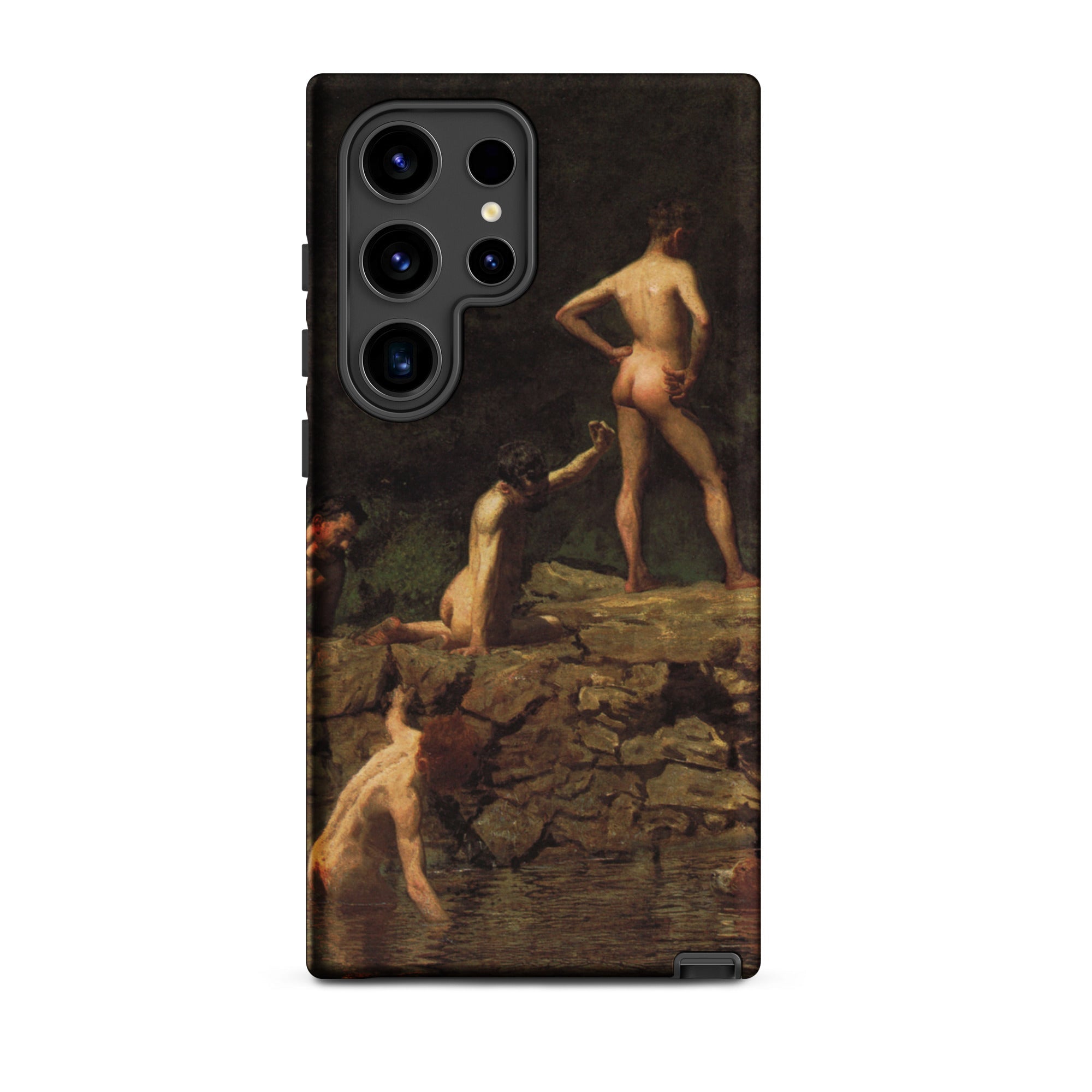 Swimming Hole Thomas Eakins Samsung Case, Galaxy S24 Ultra / Matte, Smartphone Classical Painting Nude Figures Case