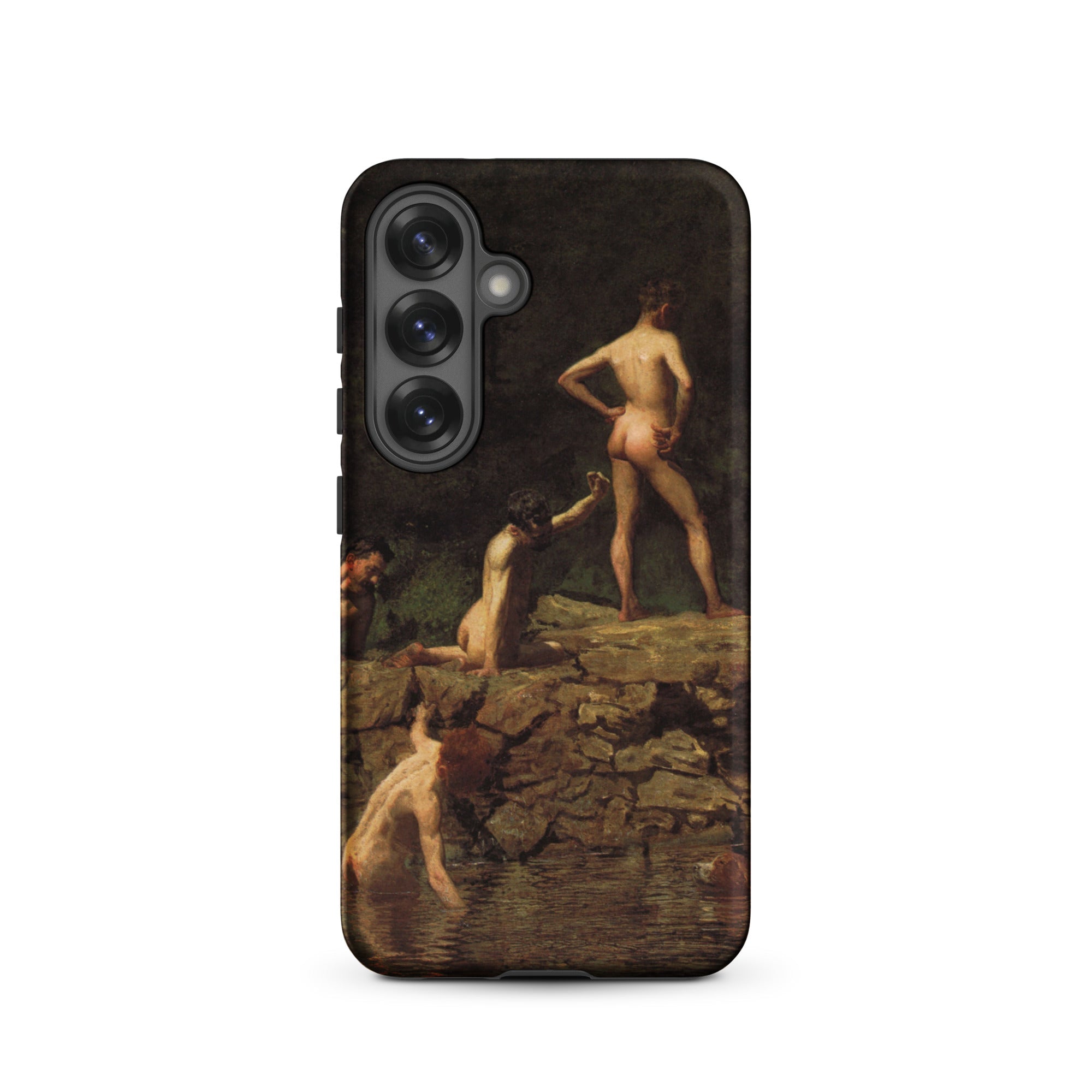 Swimming Hole Thomas Eakins Samsung Case, Galaxy S25 / Matte, Smartphone Case Painting Male Nudes