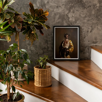 Swish Pricks - Gay Matador Fashionista Art Print, Framed Minotaur Portrait