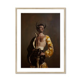 Swish Pricks - Gay Matador Fashionista Art Print, Shirtless Matador Ornate Gold Black Traditional Spanish Costume