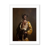 Swish Pricks - Gay Matador Fashionista Art Print, Shirtless Matador Traditional Attire Ornate Gold Sleeve