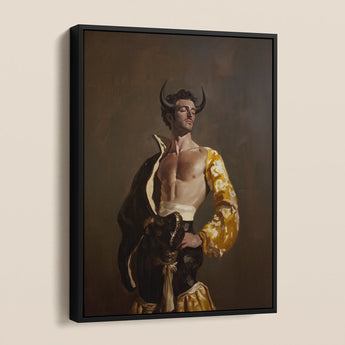 Swish Pricks - Gay Matador Fashionista Framed Canvas, Framed Minotaur Portrait
