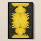 Tweedledee - Chrysanthemum Floral Op Art Framed Canvas Posters Prints & Visual Artwork