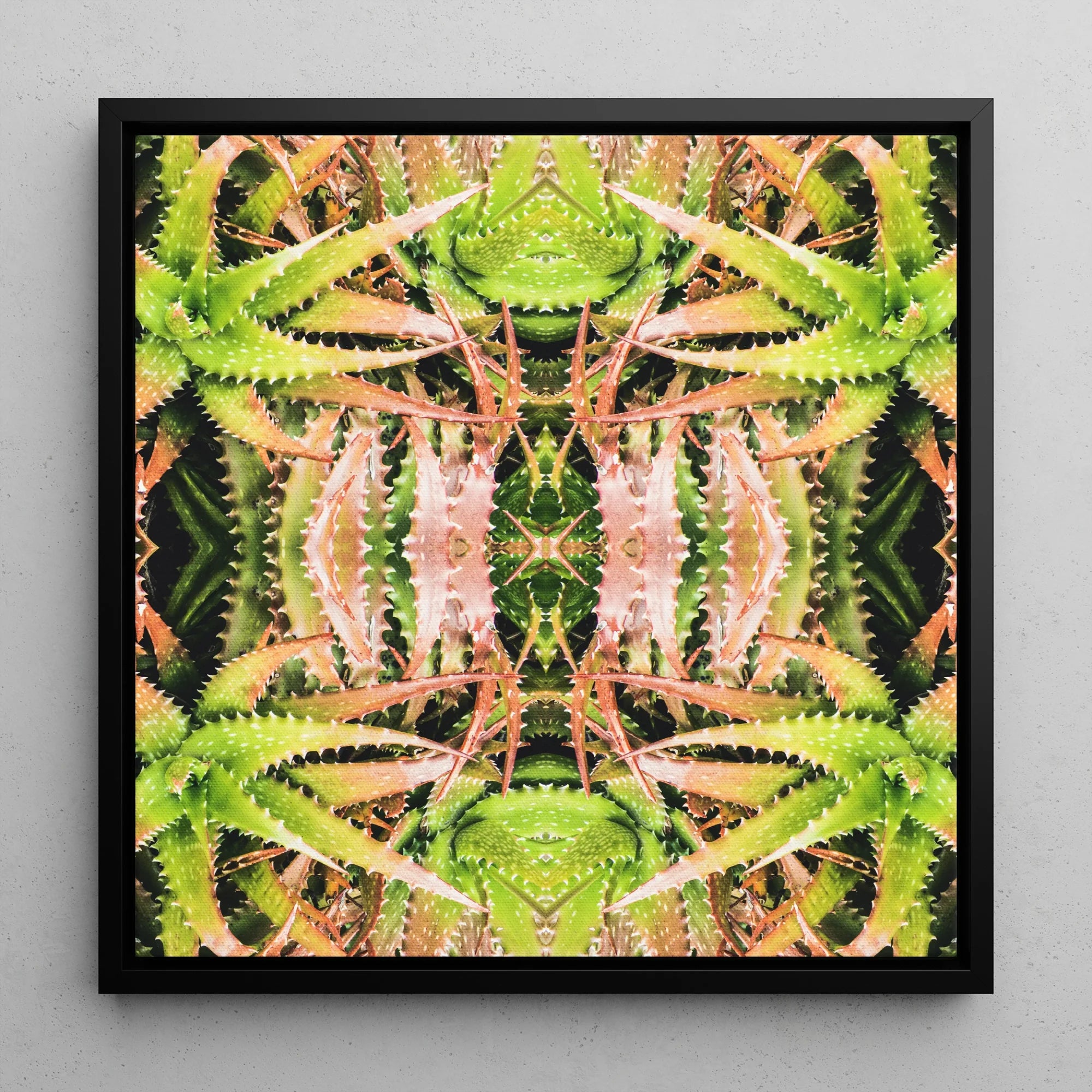 Centre Stage - Trippy Cactus Framed Canvas Posters Prints & Visual Artwork