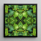 Just the Headlines - Trippy Fractal Leaf Art Framed Canvas Posters Prints & Visual Artwork