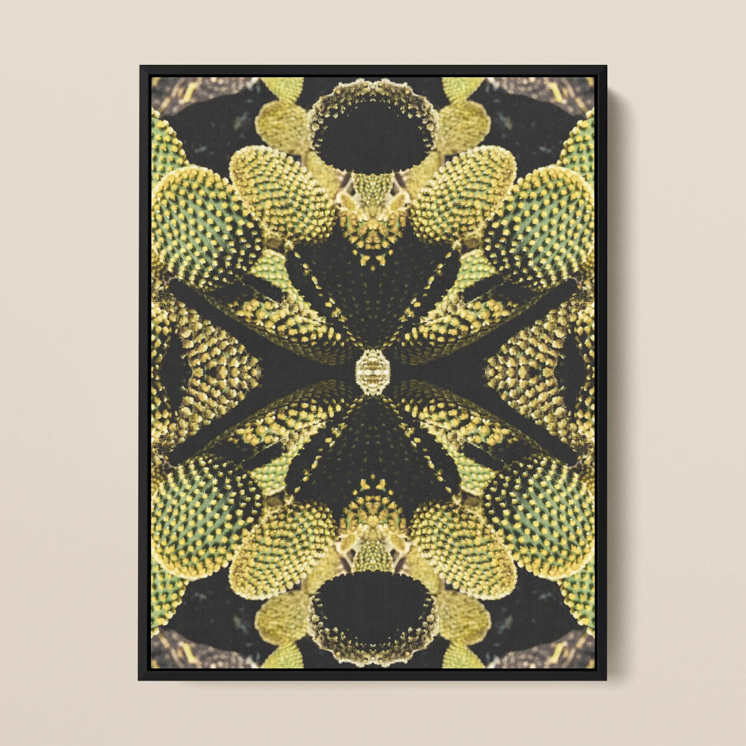 Life on Mars - Trippy Botanical Succulent Art Framed Canvas Posters Prints & Visual Artwork