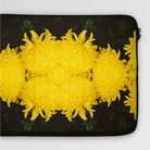 Tweedledee - Chrysanthemum Op Art Laptop Sleeve 13 in Computer Covers & Skins