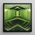 Semaphore - Palm Frond Botanical Op Art Framed Canvas Posters Prints & Visual Artwork