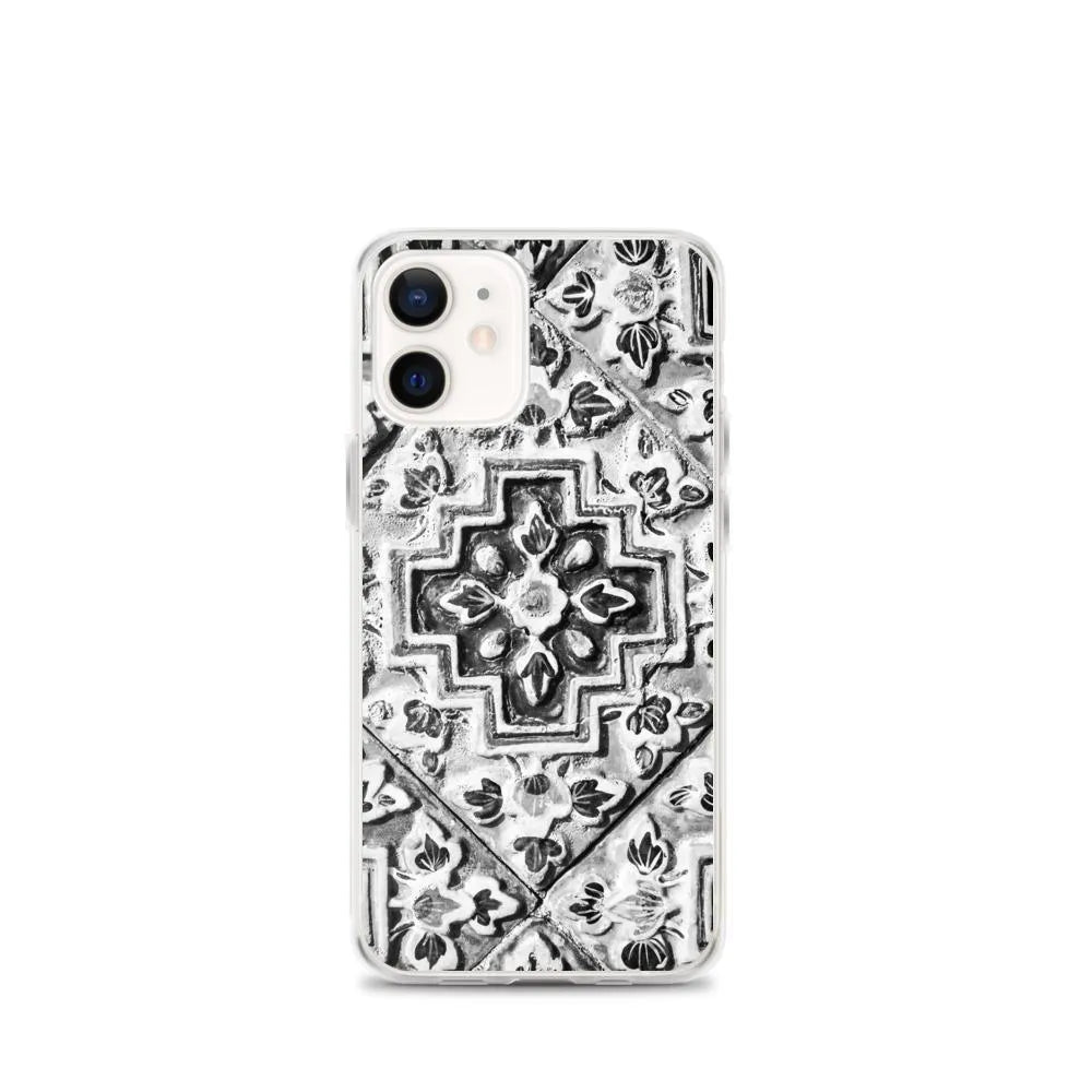 Tactile - Designer Travels Art Iphone Case - Black And White - Iphone 12 Mini - Mobile Phone Cases - Aesthetic Art