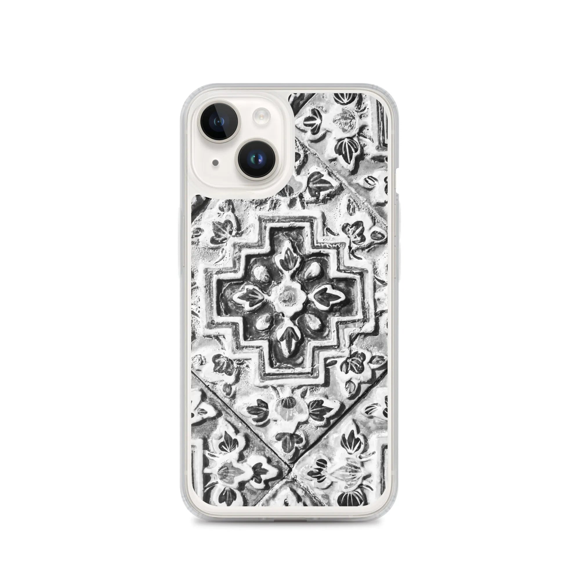 Tactile - Designer Travels Art Iphone Case - Black And White - Iphone 14 - Mobile Phone Cases - Aesthetic Art