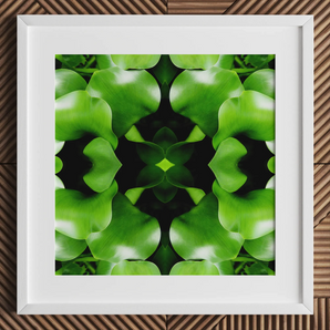 Take Me To Your Leader - Trippy Leaves Op Art Print