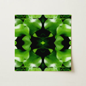 Take me to your Leader - Trippy Leaves Op Art Print / Canvas, Botanical Op Art, Verdant Vortex, Mind-bending Botanical