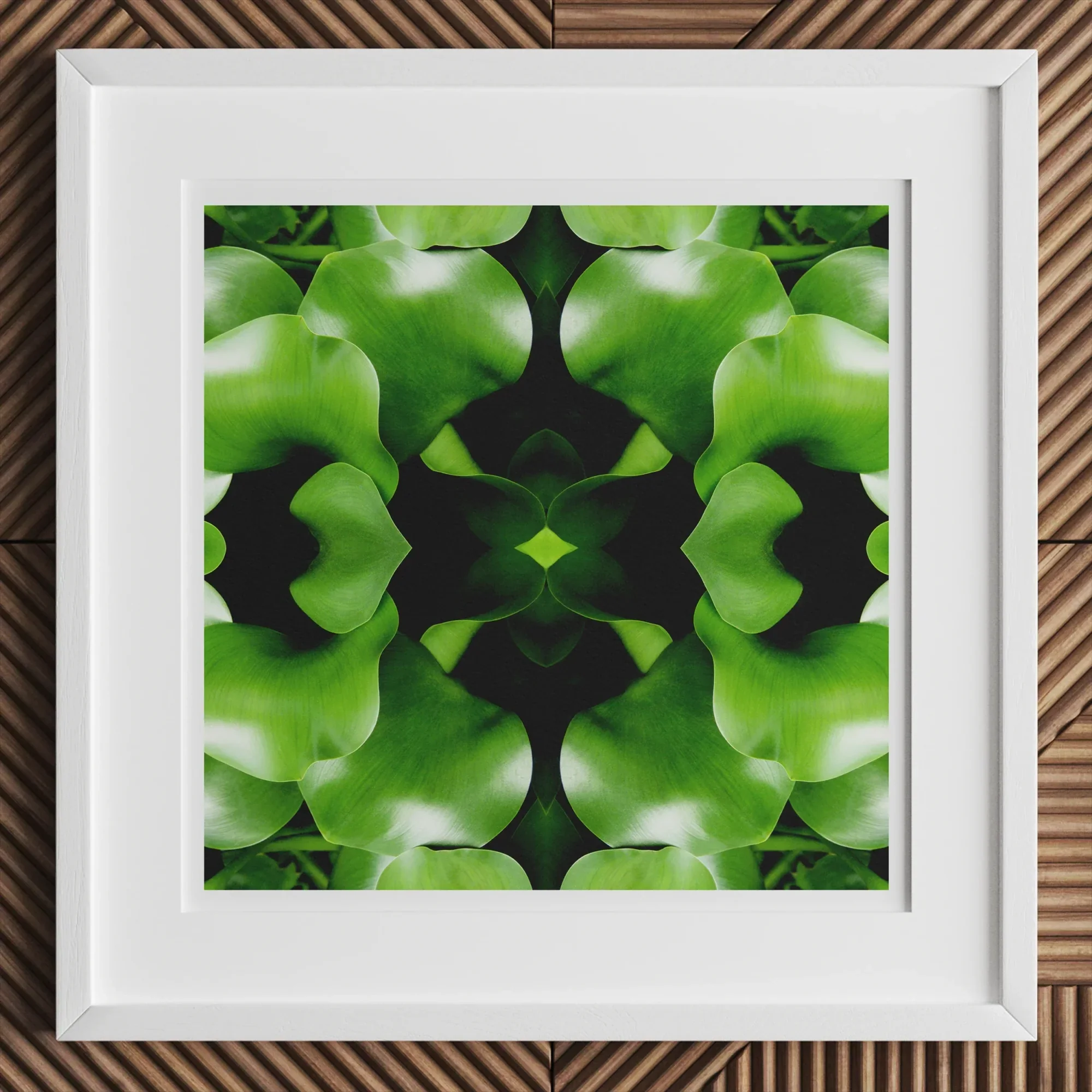 Take me to your Leader - Trippy Leaves Op Art Print Posters Prints & Visual Artwork