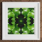 Take me to your Leader - Trippy Leaves Op Art Print