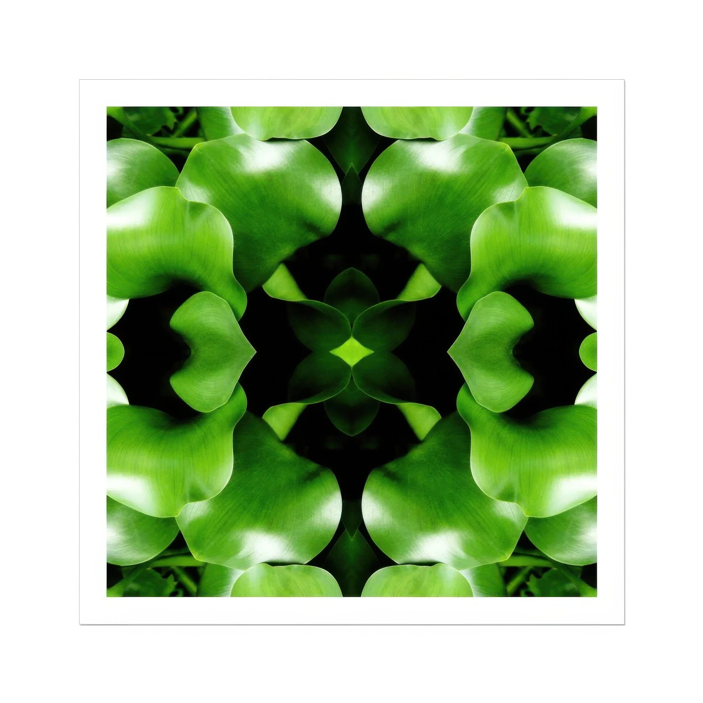 Take me to your Leader - Trippy Leaves Op Art Print