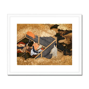 Tale of Genji - Japanese Courtly Aesthetics Art Print, Japanese Artwork Figures