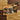 Rectangular Gold-leafed Decorative Card Intricate Traditional Japanese Scene Genji Kneels Beneath, Courtly Aesthetics, Rolled-back Eaves