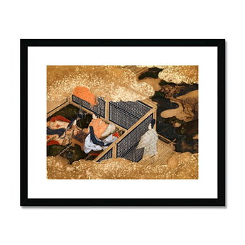 Tale of Genji - Japanese Courtly Aesthetics Art Print, Framed Japanese Artwork
