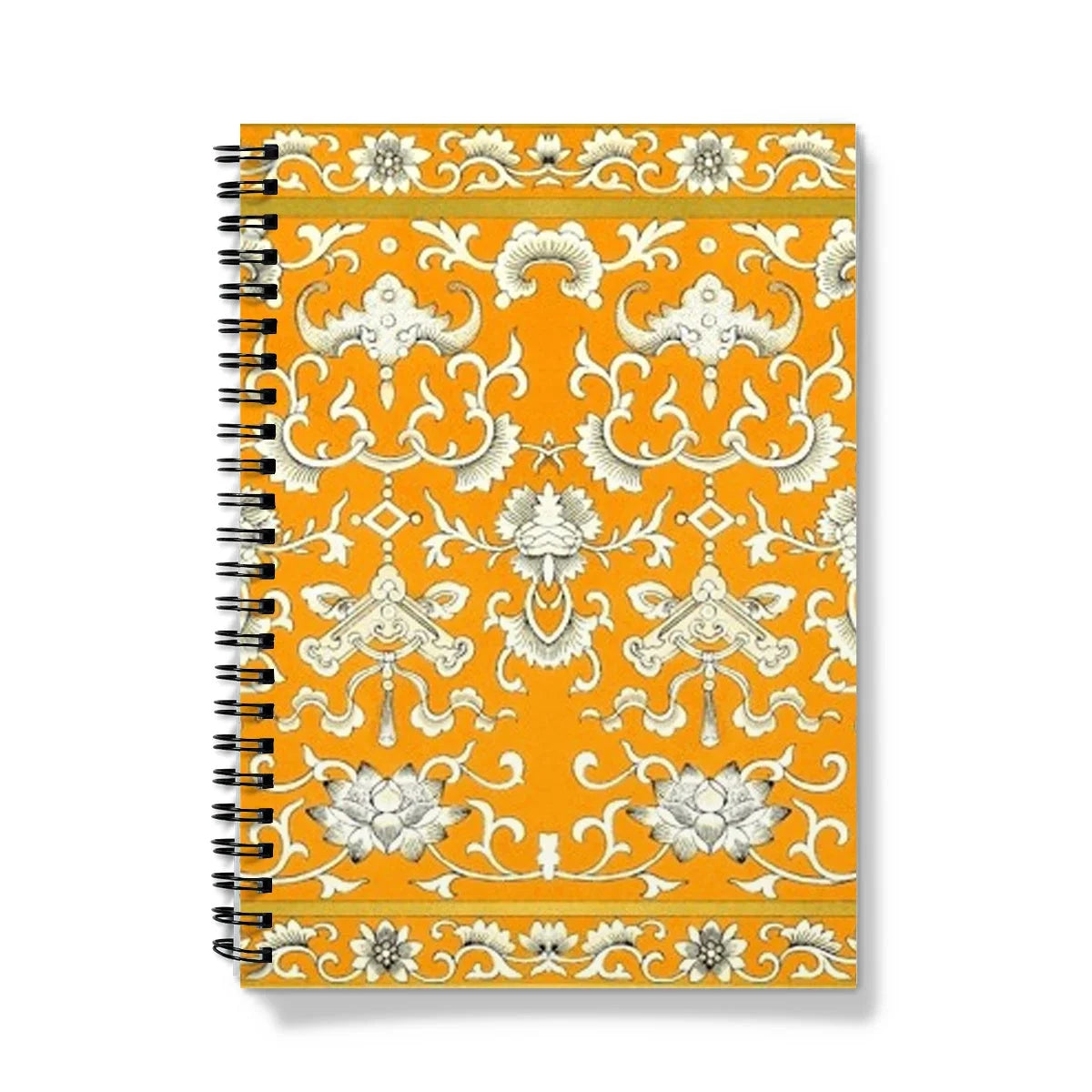 Tangerine Dream - Chinoiserie Art Notebook A5 - Graph Paper Notebooks & Notepads