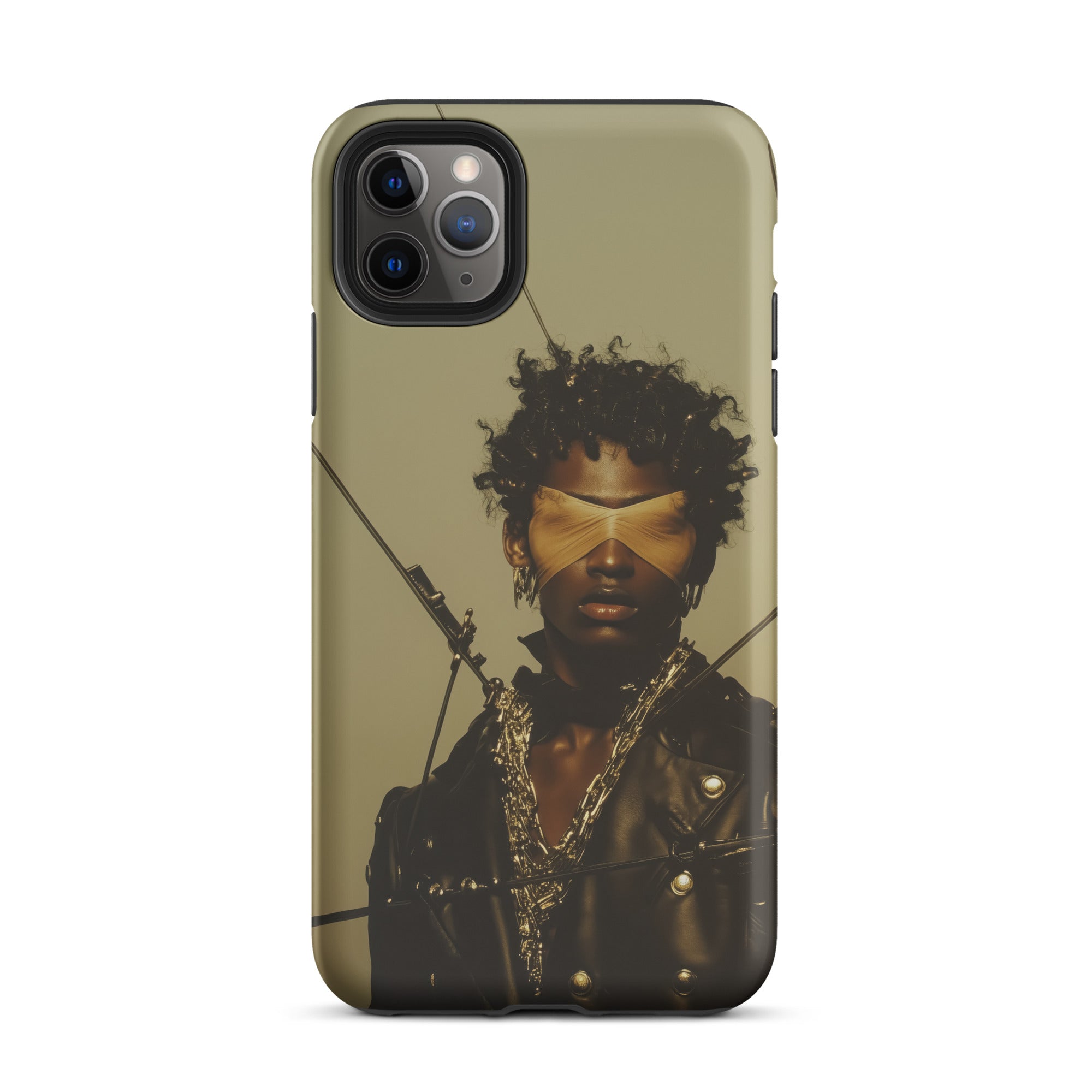 On Target Black Gay Biker Queen Iphone Case, 11 Pro Max / Matte, Iphone Case Blindfolded Person