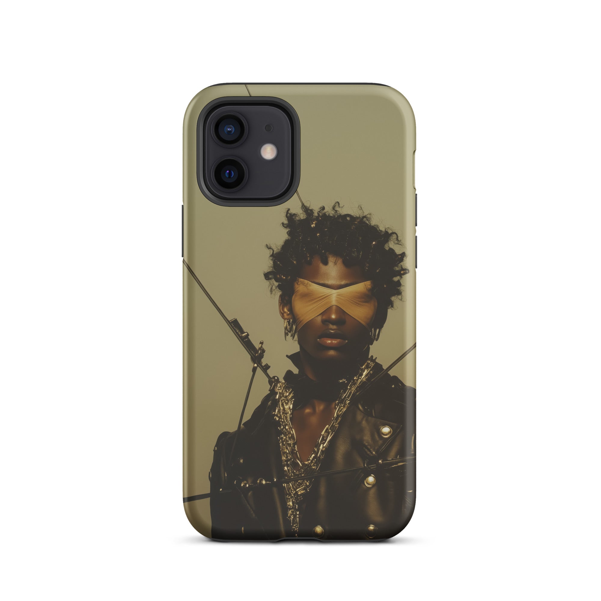 On Target Black Gay Biker Queen Iphone Case, 12 / Matte, Phone Case Portrait