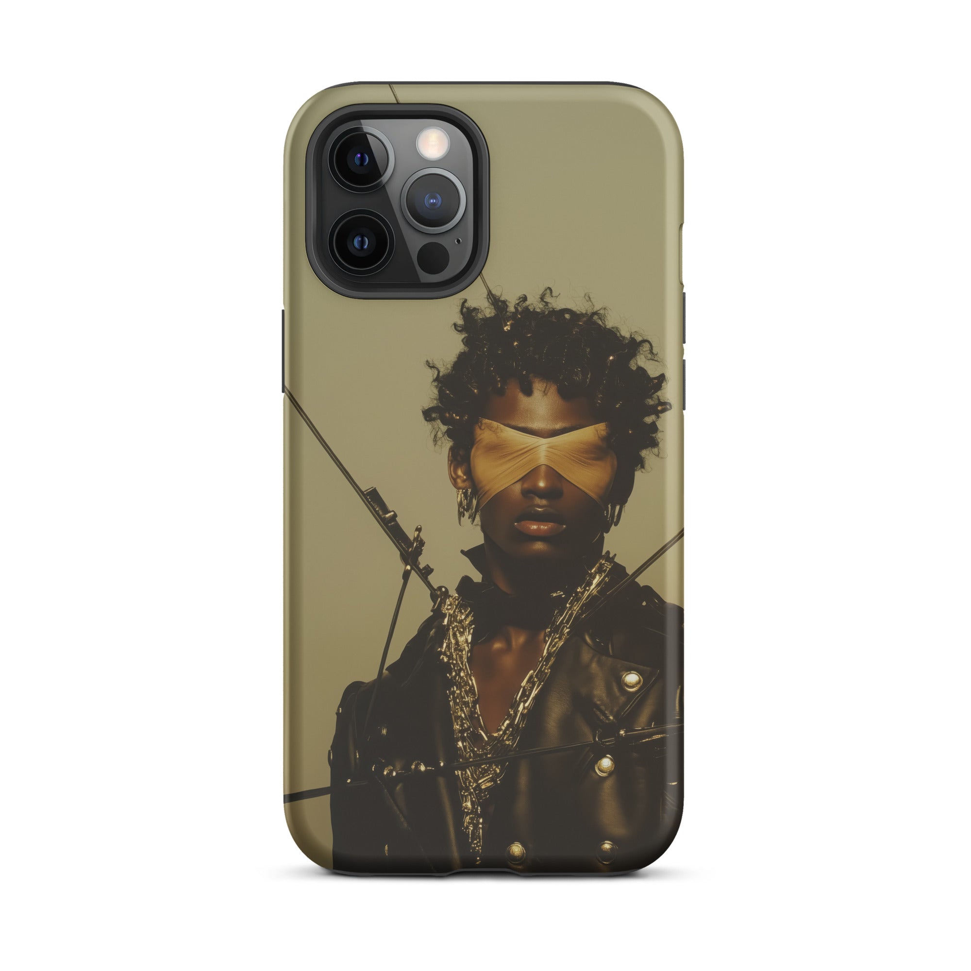 On Target Black Gay Biker Queen Iphone Case, 12 Pro Max / Matte, Iphone Case Stylized Portrait