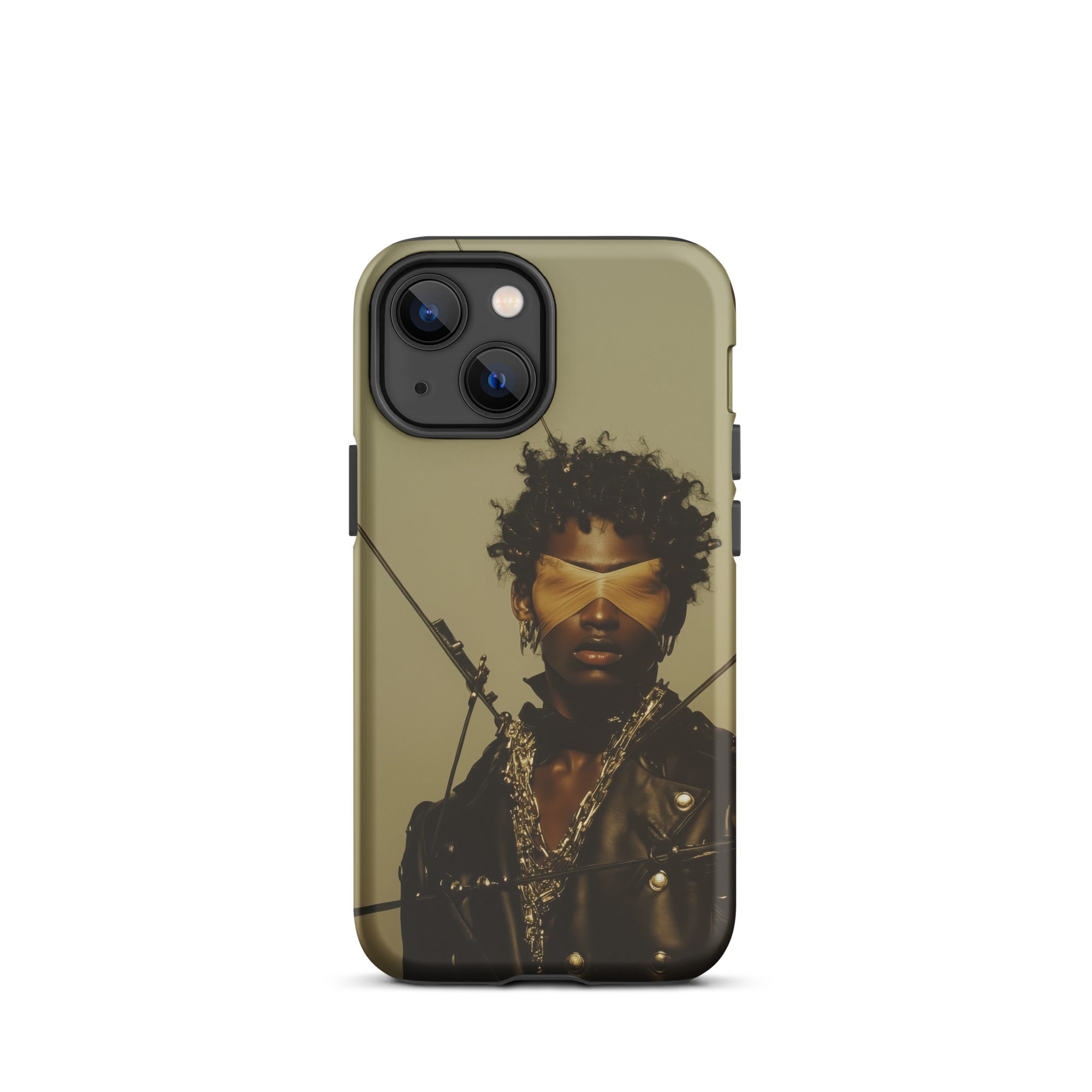 On Target Black Gay Biker Queen Iphone Case, 13 Mini / Matte, Phone Case Man Blindfold