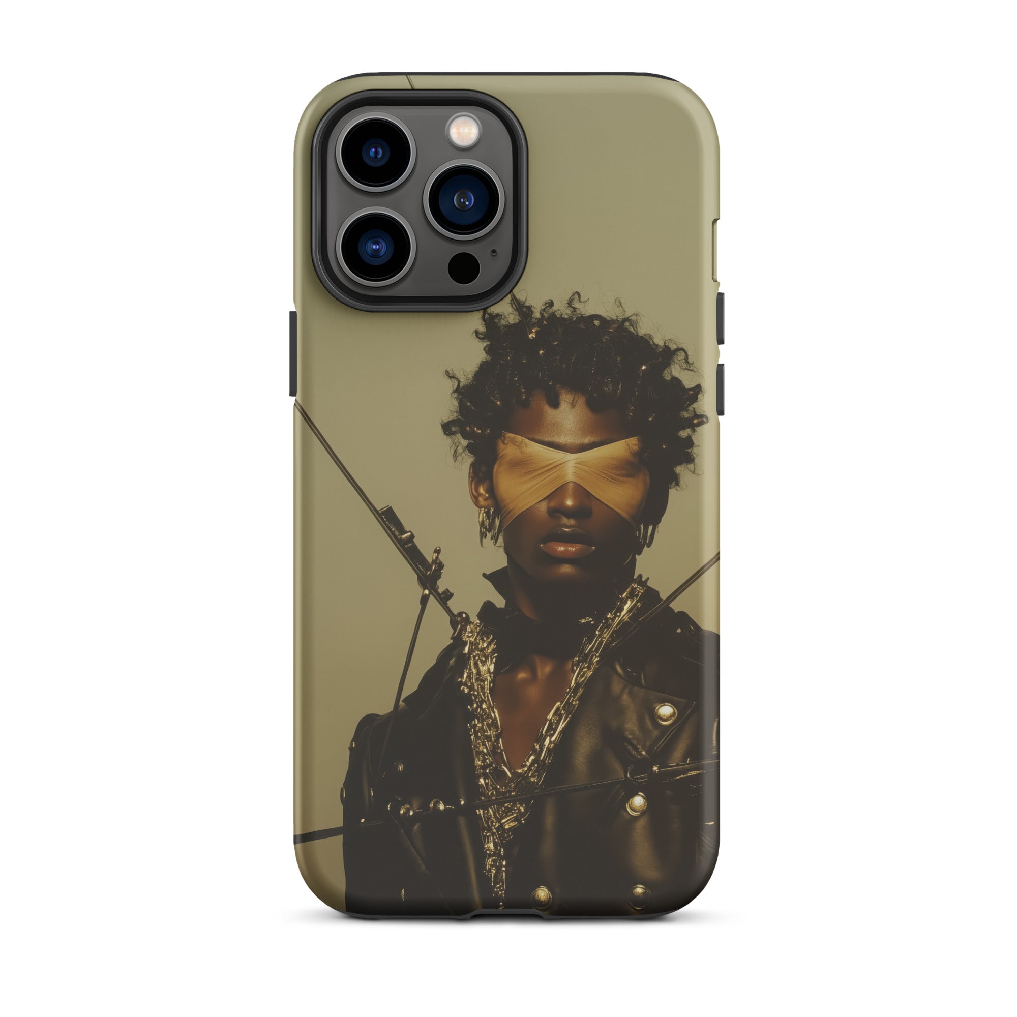On Target Black Gay Biker Queen Iphone Case, 13 Pro Max / Matte, Iphone Case Person Blindfold