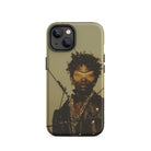 On Target Black Gay Biker Queen Iphone Case, 14 / Matte, Iphone Case Stylized Portrait