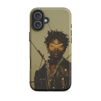 On Target - Black Gay Biker Queen Iphone Case, 16 Plus / Matte, Phone Case Person Blindfold