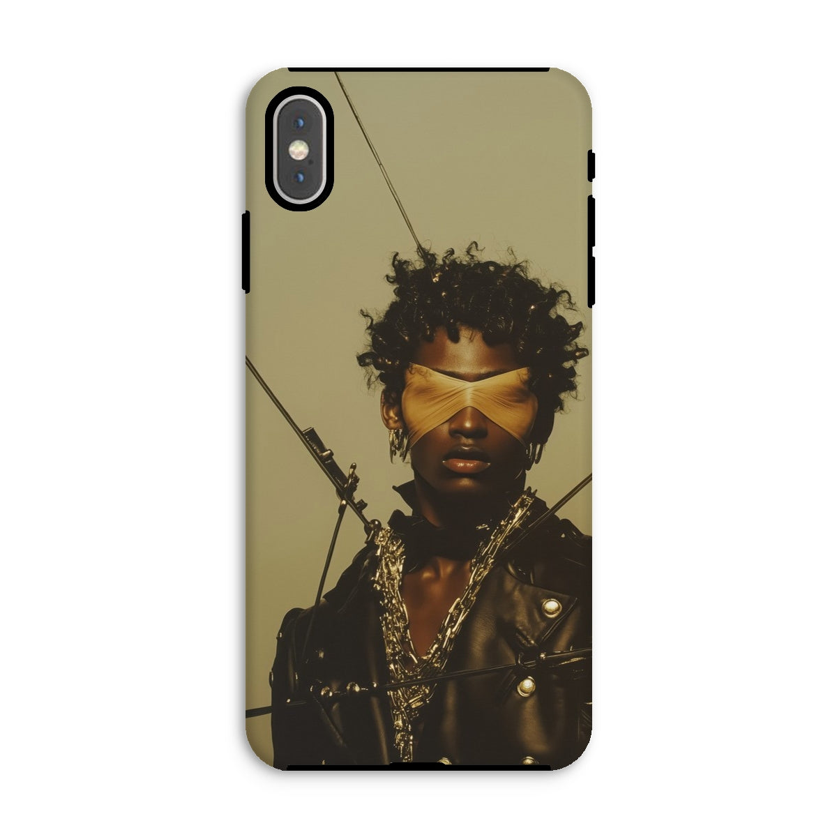 On Target Black Gay Biker Queen Iphone Case, Xs Max / Matte, Phone Case Blindfolded Person
