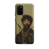 On Target - Black Gay Biker Queen Samsung Case, Galaxy S20 Plus / Matte, Phone Case Graphic Print Person Blindfold Chains
