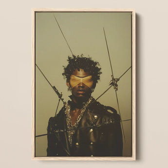 On Target - Black Gay Motorcycle Queen kunstprint / Canvas, 12x18’’ / 31x46cm / Natuurlijke lijst, Posters, prints & beeldende kunst, Toby Leon