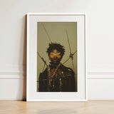 On Target - Black Gay Motorcycle Queen Art Print / Canvas, 12x18’’ / 31x46cm / White Frame / Matboard, Posters Prints & Visual Artwork,