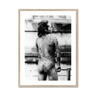Tattooed Betto Art Print, Framed Black White Photo Person Body Tattoos